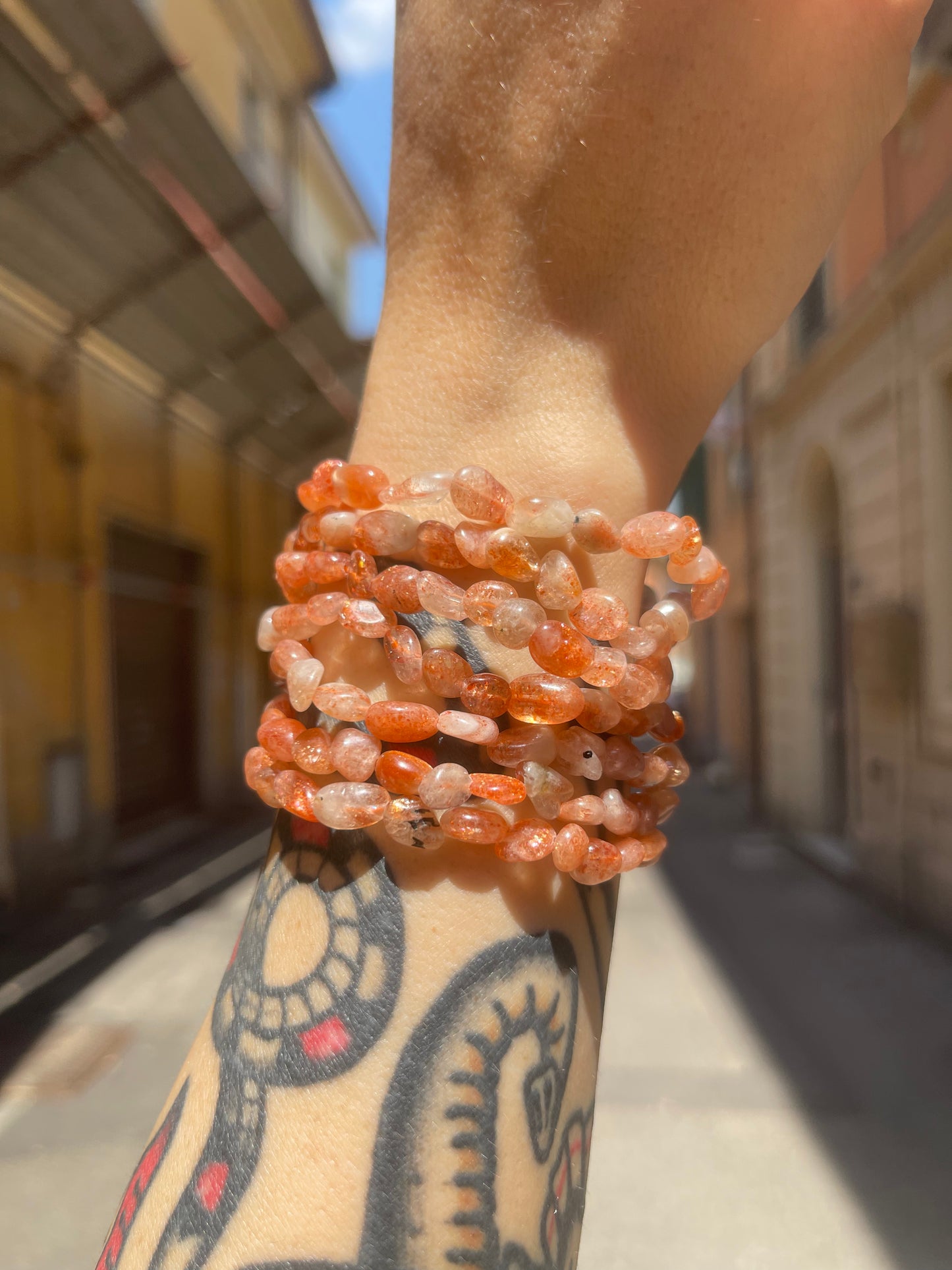 Bracciale in burattate di Pietra del Sole