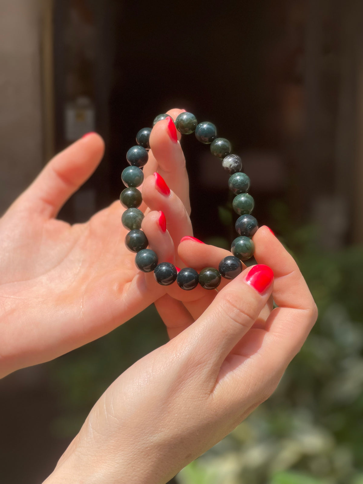 Bracciale in Agata muschiata