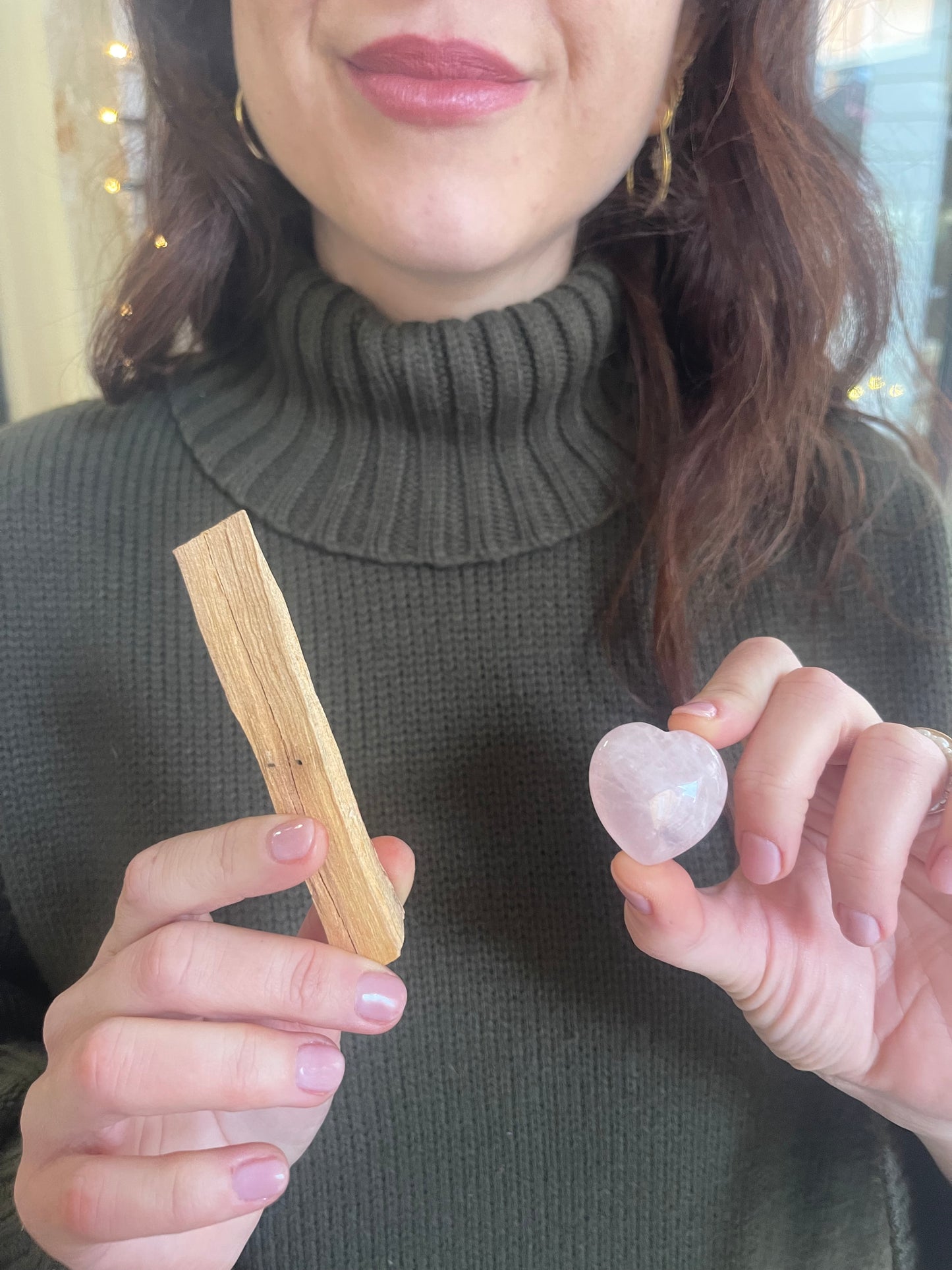 Palo Santo del Perù e Cuore di Quarzo Rosa