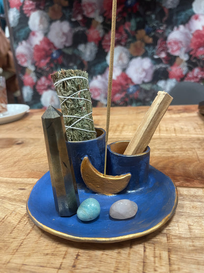 Porta Smudge/Incenso/Pietre