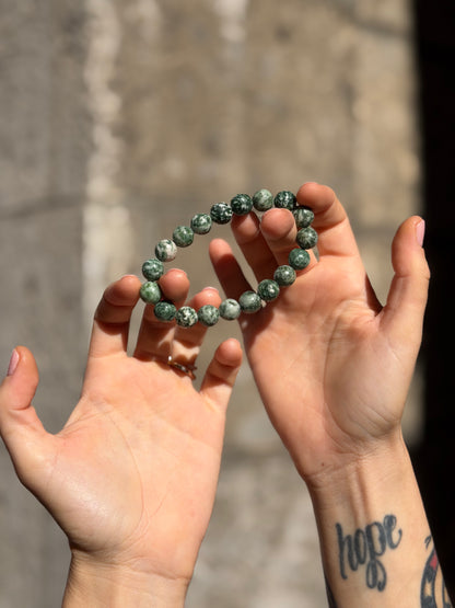Bracciale in Giada Verde
