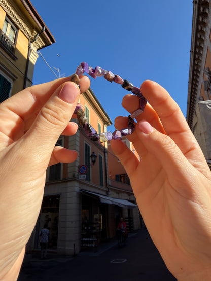 Bracciale in burattate di Ciaroite