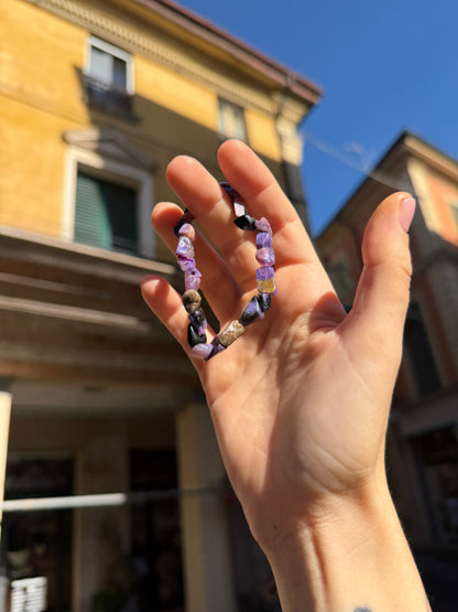 Bracciale in burattate di Ciaroite