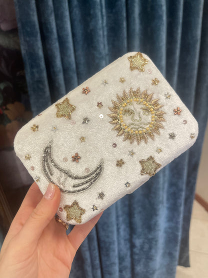 Bauletto in velluto - Sole e Luna