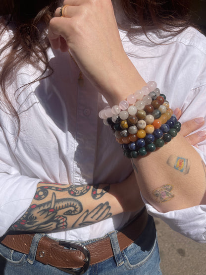 Bracciale in Calcite Rosa