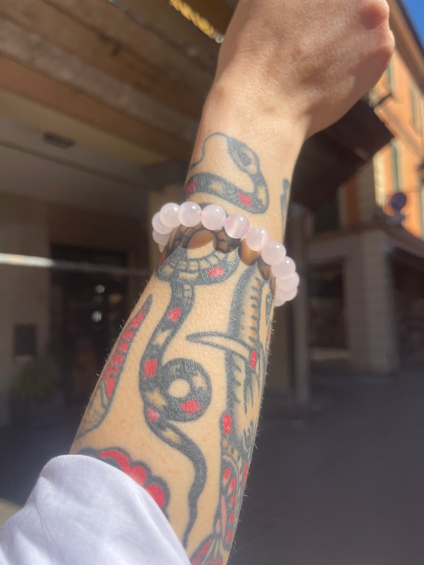 Bracciale in Calcite Rosa