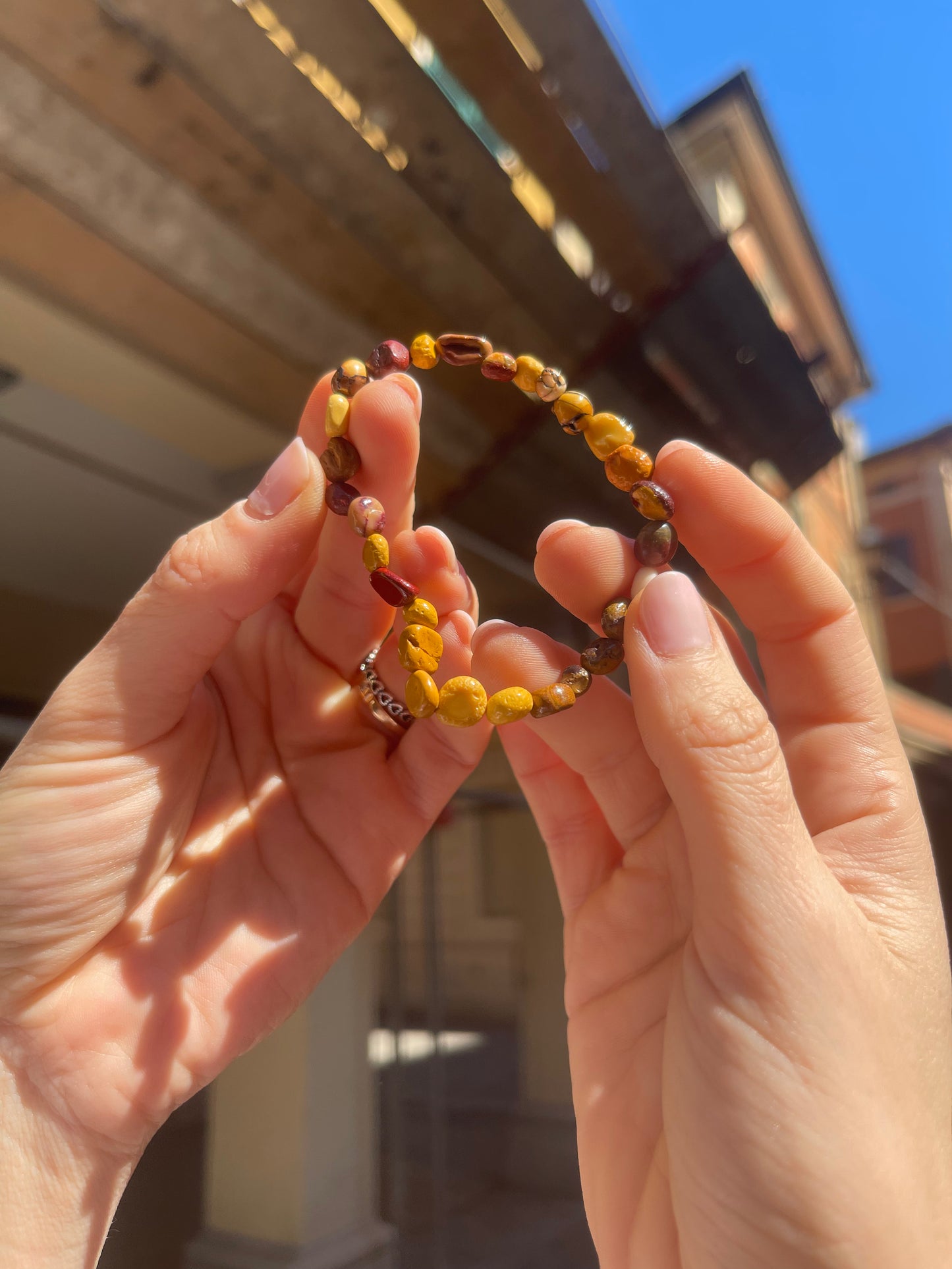 Bracciale in burattate di Mookaite