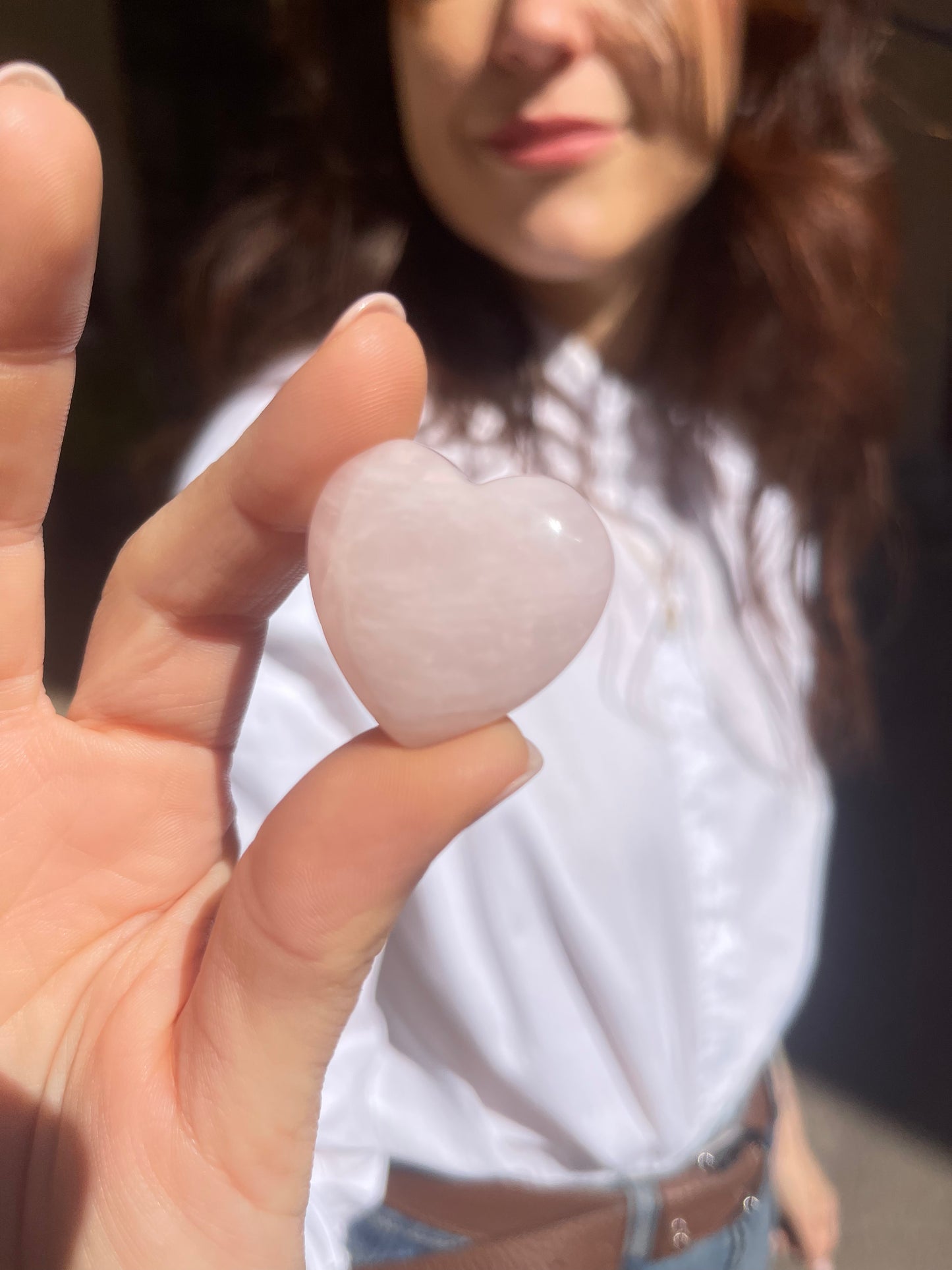 Cuore in Quarzo Rosa