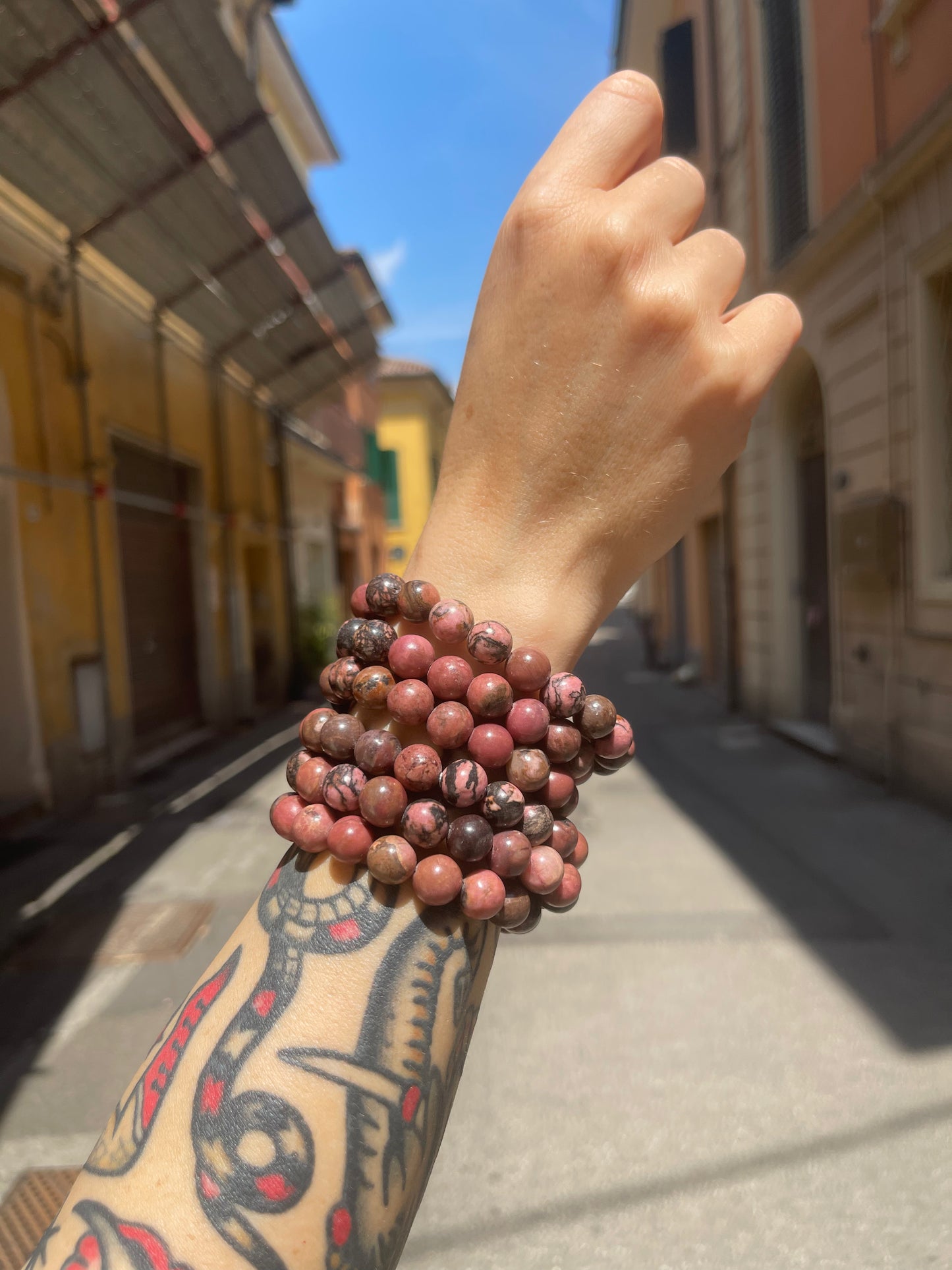 Bracciale in Rodonite