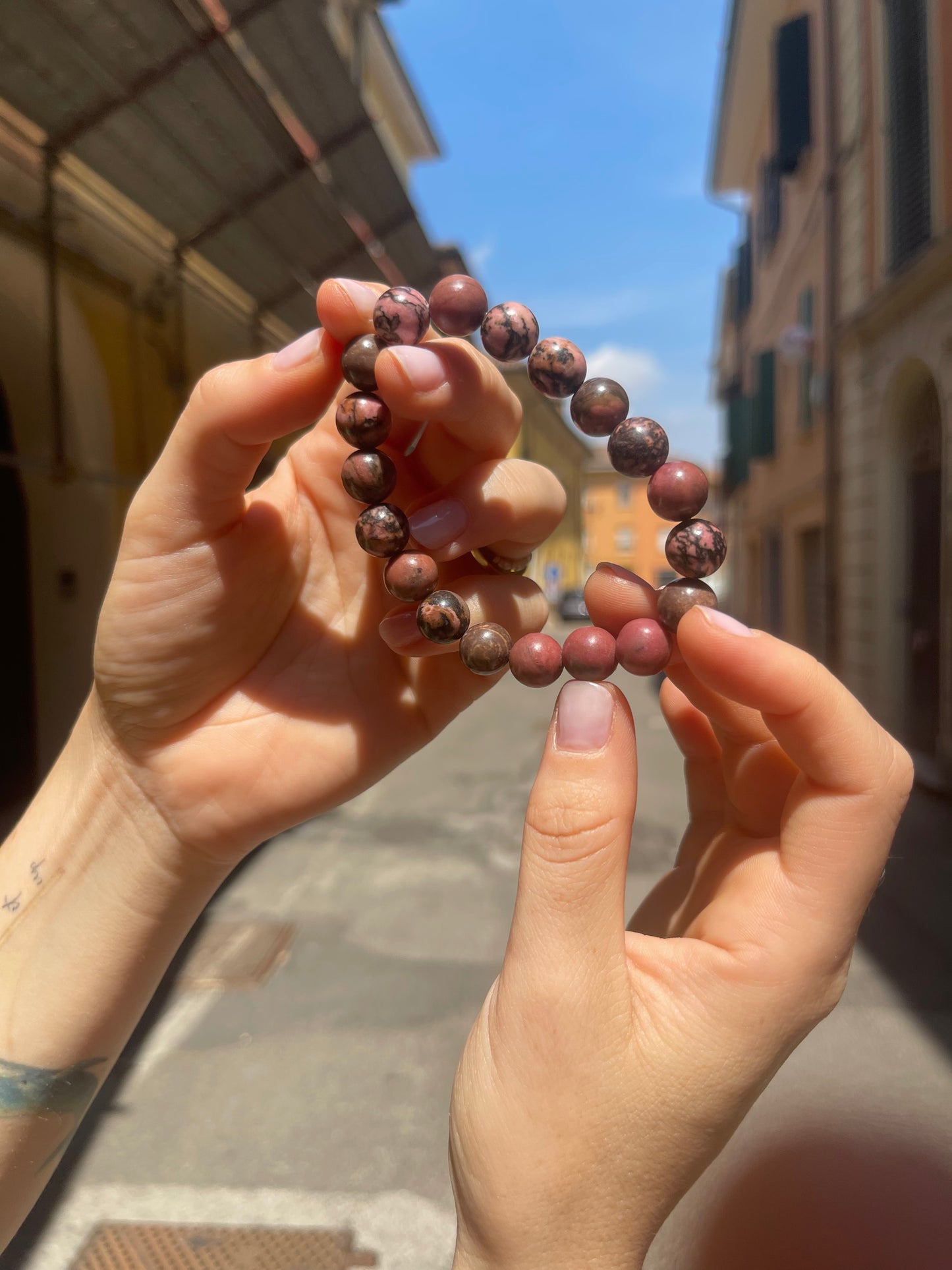 Bracciale in Rodonite