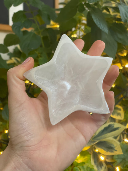 Ciotola in Selenite a forma di stella