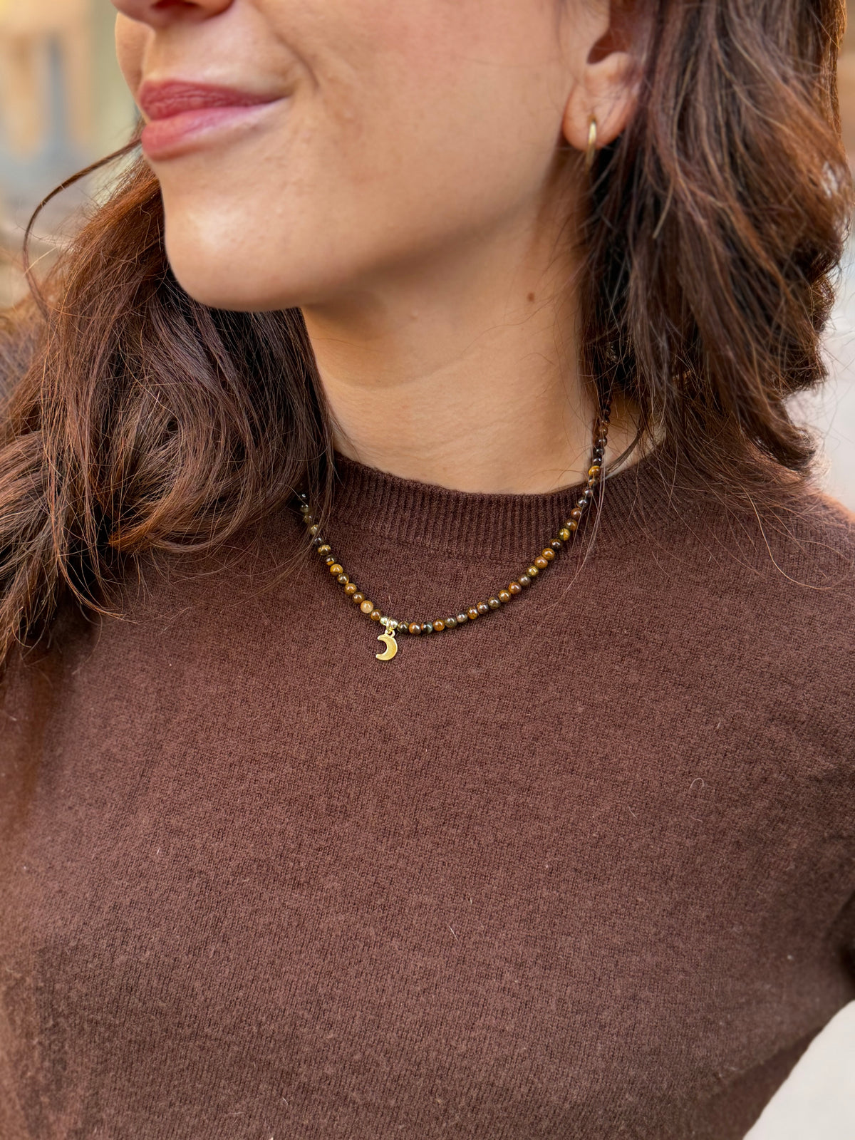 Collana in Occhio di Tigre