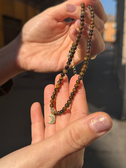 Collana in Occhio di Tigre