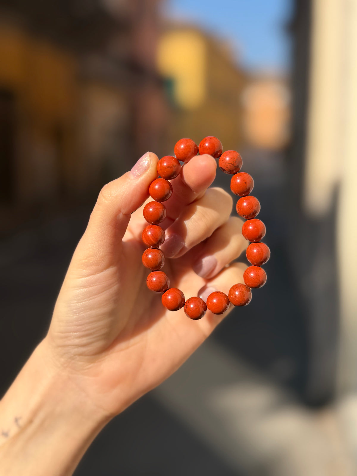 Bracciale in Diaspro Rosso