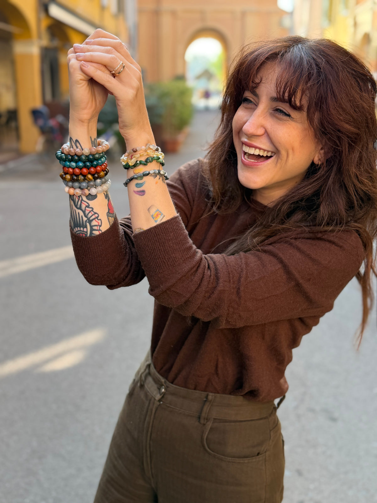 Bracciale in Diaspro Rosso