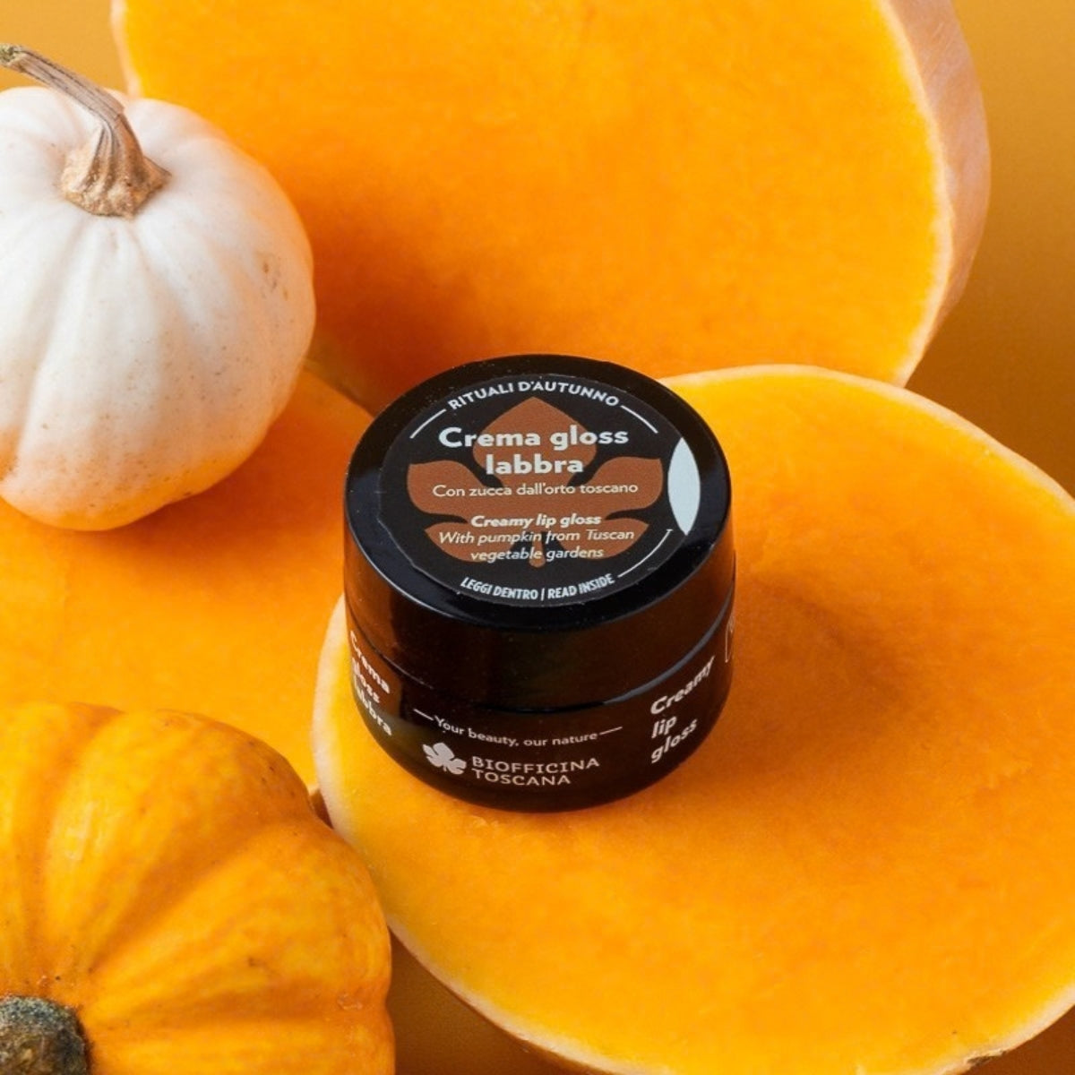 Crema gloss labbra alla zucca