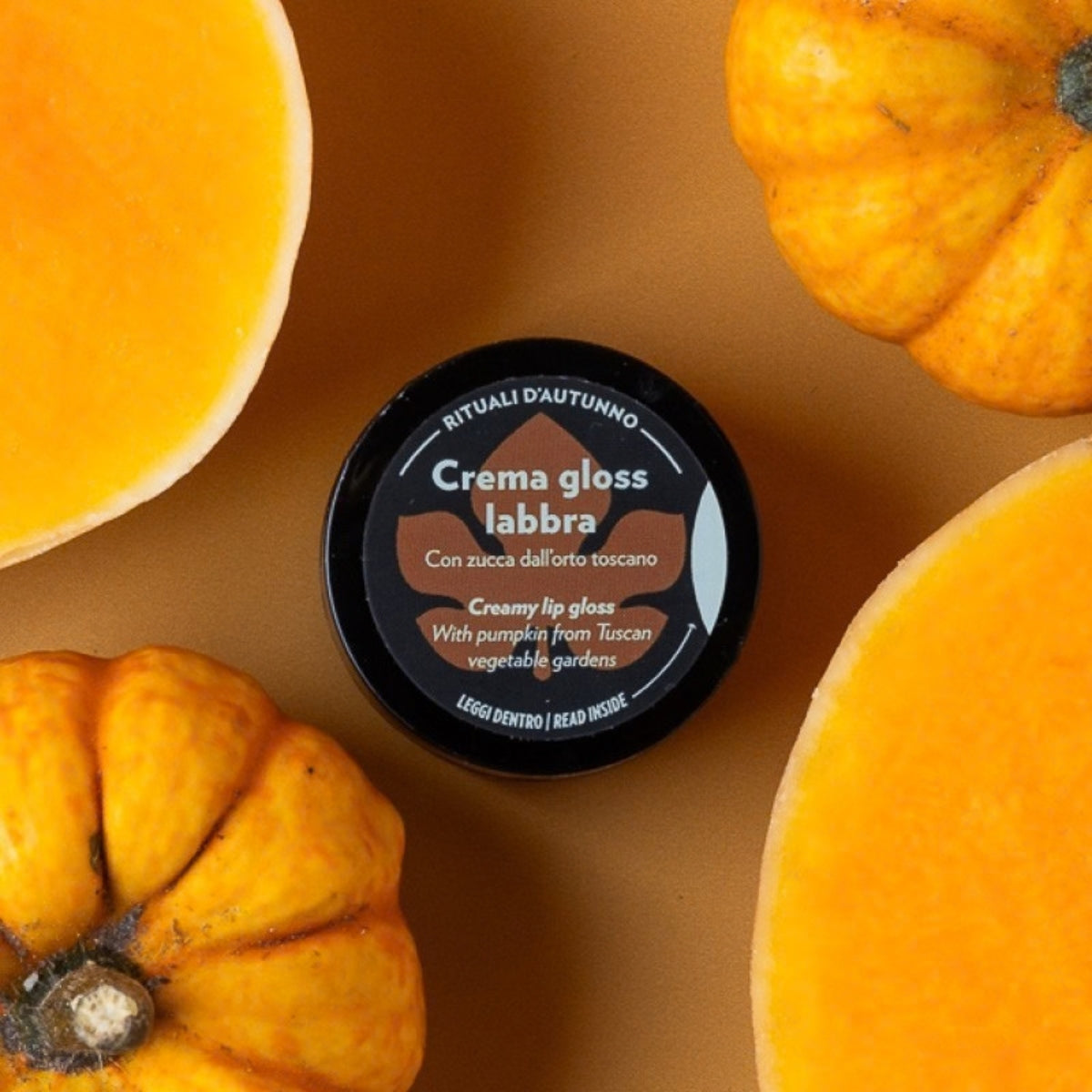Crema gloss labbra alla zucca