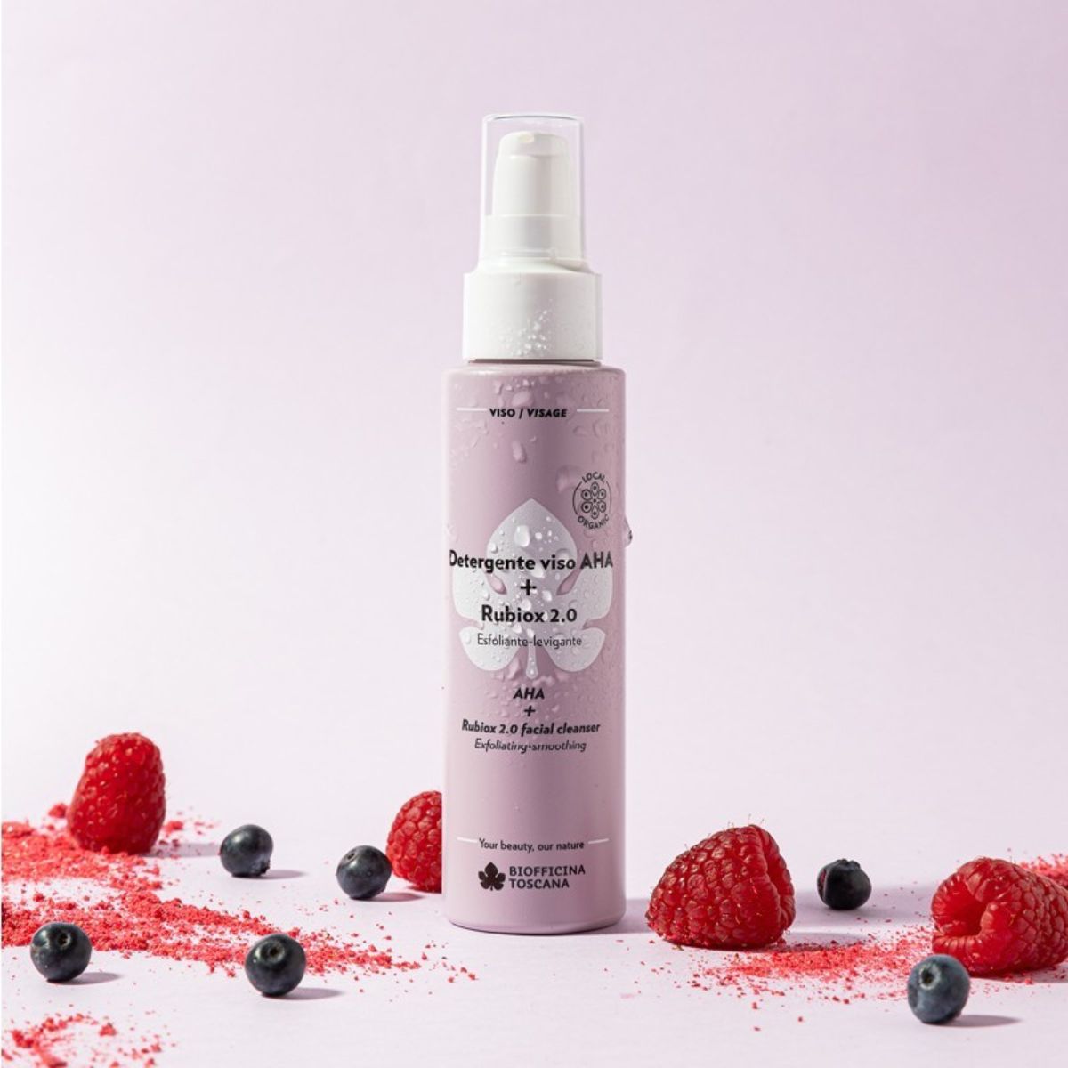 Detergente viso AHA + Rubiox 2.0