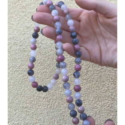Mala Rodonite/Quarzo grigio
