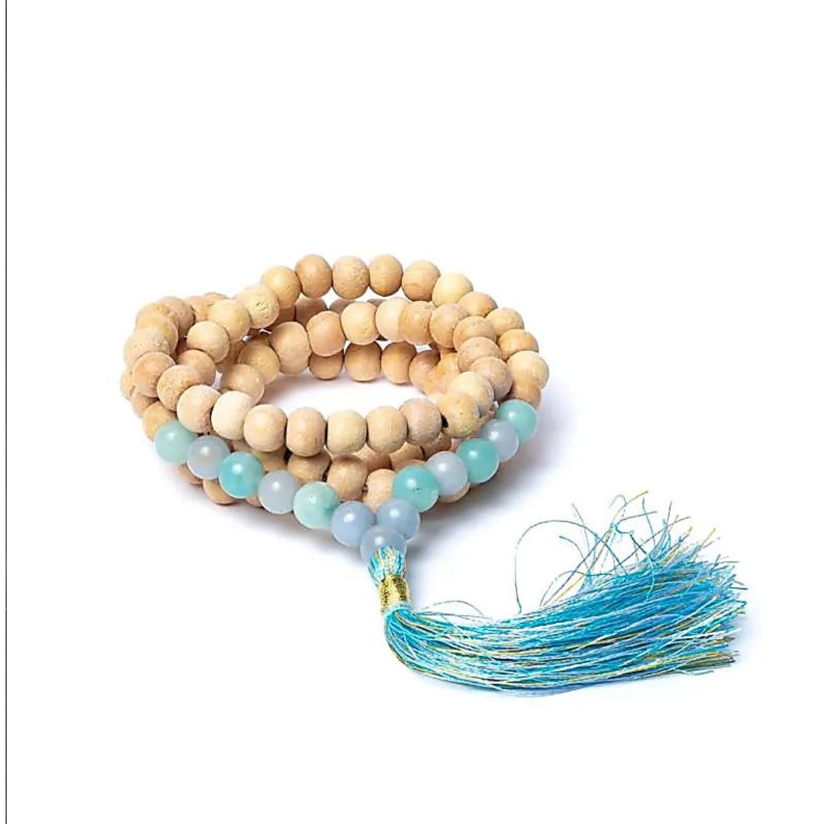 Mala Tulsi/Amazzonite/Angelite