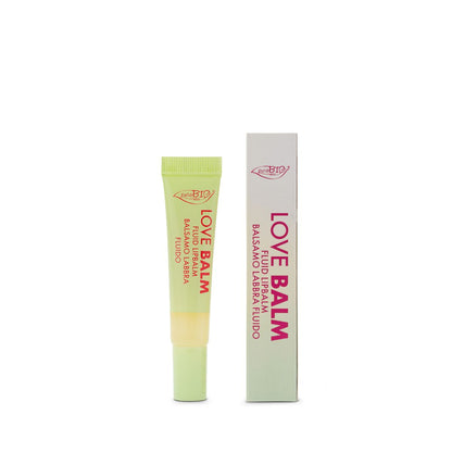puroBIO Love Balm Fluid Lipbalm 00 Miele – balsamo labbra fluido biologico trasparente con effetto gloss