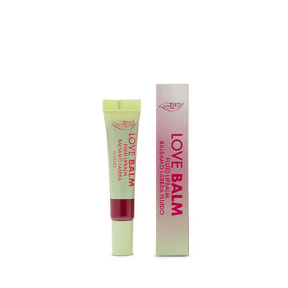 puroBIO Love Balm Fluid Lipbalm 03 Mora – balsamo labbra fluido color vinaccia con finish luminoso